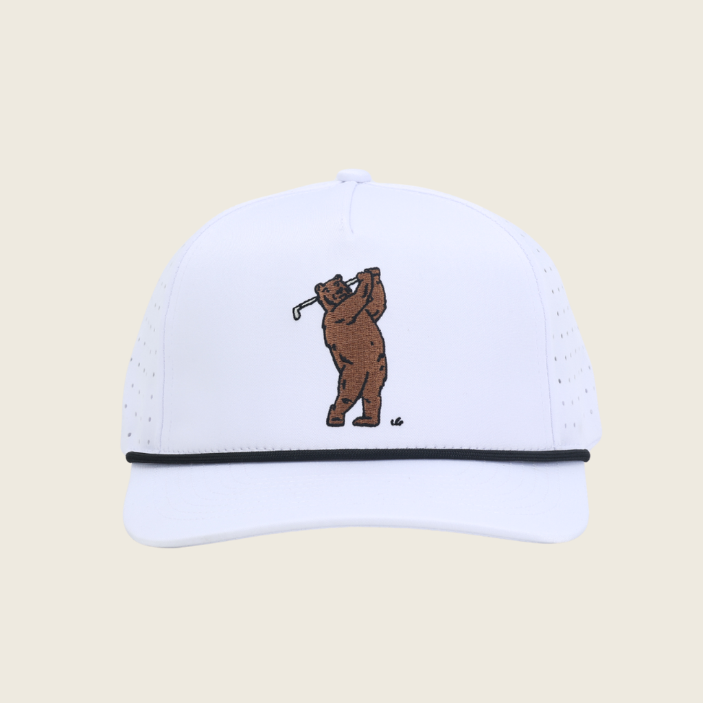 Bear Hat - White & Black