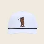 Bear Hat - White & Black